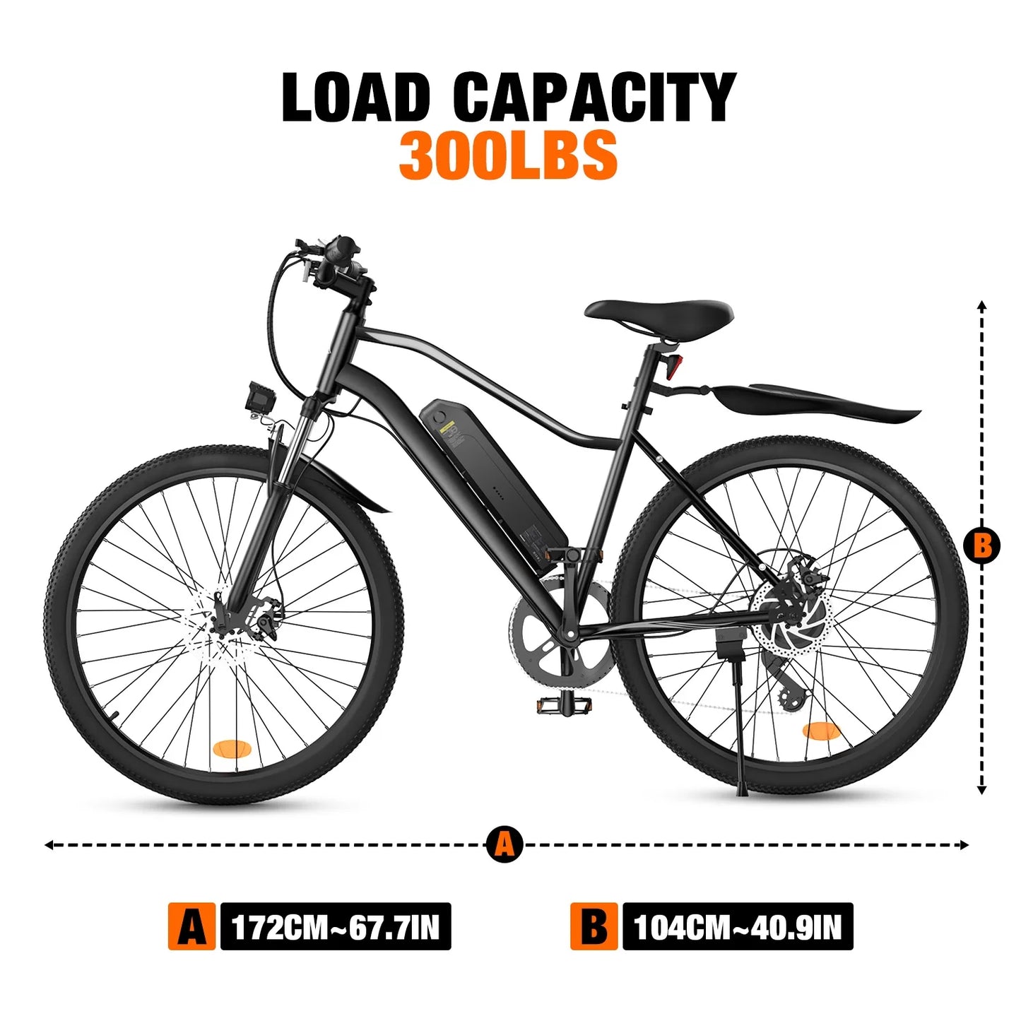 500W Electric Bike Adult,26" Mountain Bicycle Professional ,Front Dual Shock Absorption Ebike,Up 20MPH,55 Miles,35-Speed, Ul-Certified,42V 10.8AH Removable Battery,White